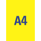 AVERY Zweckform Stick&Lift Etiquette, 210 x 297 mm, jaune