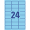 AVERY Zweckform Etiquette universelle, 63,5 x 33,9 mm, bleu