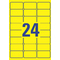 AVERY Zweckform Etiquette universelle, 63,5 x 33,9 mm, jaune