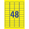 AVERY Zweckform Mini tiquette, 45,7 x 21,2 mm, jaune