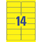 AVERY Zweckform Stick&Lift Etiquette, 99,1 x 38,1 mm, jaune