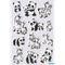 HERMA Sticker MAGIC "Familles de pandas et de zbres", Foam