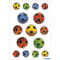 HERMA Sticker MAGIC "Ballons de football multicolores"