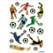 HERMA Sticker MAGIC "Footballeurs en action", Stone