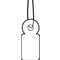 HERMA Etiquette  suspendre, 10 x  mm, avec fil blanc