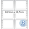 HERMA Etiquette informatique en continu, 88,9 x 35,7 mm
