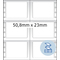 HERMA Etiquette informatique en continu, 50,8 x 23 mm