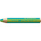 STABILO Crayon multi-talents woody 3en1 duo, turquoise/vert