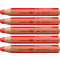 STABILO Crayon multi-talents woody 3 en 1, rond, rouge