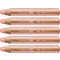 STABILO Crayon multi-talents woody 3 en 1, rond,rose abricot