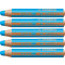 STABILO Crayon multi-talents woody 3 en 1, rond, cyan