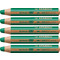 STABILO Crayon multi-talents woody 3 en 1, rond, vert fonc