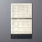 sigel Calendrier de table Conceptum 2026, env. A5, noir