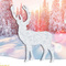 sigel Carte de Nol "Snow Deer", A6, 250 g/m2