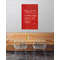 sigel Tableau magntique en verre "artverum", rouge