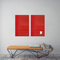 sigel Tableau magntique en verre "artverum", rouge