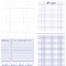 sigel Sous-main bloc papier "Lilac", 595 x 410 mm