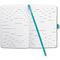 sigel Carnet de notes Jolie Flair, similicuir, A6, turquoise
