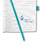 sigel Carnet de notes Jolie Flair, similicuir, A6, turquoise