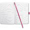 sigel Carnet de notes Jolie Flair, similicuir, A6, fuchsia