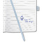 sigel Carnet de notes Jolie, similicuir, A5, bleu ciel