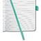 sigel Carnet de notes Jolie Flair, similicuir, vert menthe