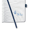 sigel Carnet Jolie Impress, similicuir, A6, bleu fonc