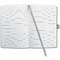 sigel Carnet Jolie Impress, similicuir, A6, gris