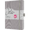 sigel Carnet de notes Jolie Feel, tissu, A5, ligné, gris