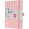 sigel Carnet de notes Jolie Feel, tissu, A5, lign, rose