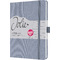 sigel Carnet de notes Jolie Feel, tissu, A5, lign, violet