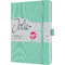 sigel Carnet de notes Jolie Feel, tissu, A5, lign, menthe