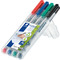 STAEDTLER Marqueur non permanent 316F Lumocolor, tui de 4