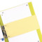 Oxford Intercalaires en carton, pour format A4, jaune