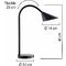 UNiLUX Lampe de bureau  LED SOL, couleur: noir