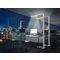 UNiLUX Lampadaire  LED STRATUS, dimmable, argent