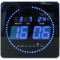 UNiLUX Horloge murale LED FLO, date/temprature, noir