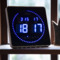 UNiLUX Horloge murale LED FLO, date/temprature, noir