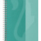 Oxford Cahier  spirale, A4+, pointill, 160 pages,turquoise