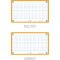 Oxford Fiches "Flash 2.0", 75 x 125 mm, quadrill, orange