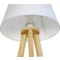 UNiLUX Lampe de table  LED KATY, blanc / bambou