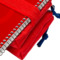 Oxford Trousse  deux compartiments, polyester, rouge