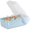 HAN Bote  fiches CROCO, A7, bleu pastel/translucide