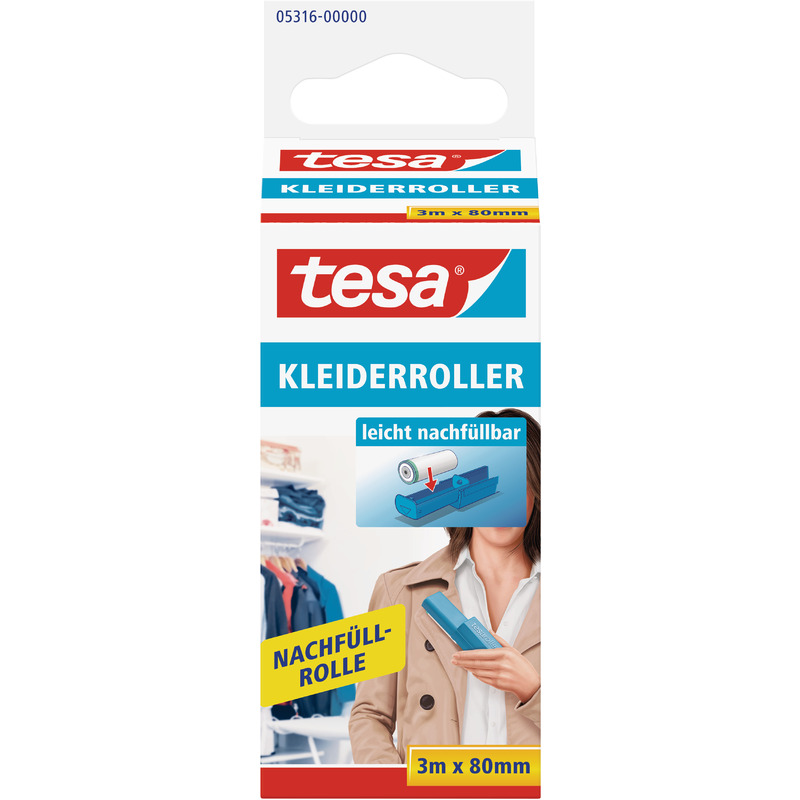 tesa Recharge pour rouleau anti-peluches, 3 m x 80 mm 05316-00000-07 bei   günstig kaufen