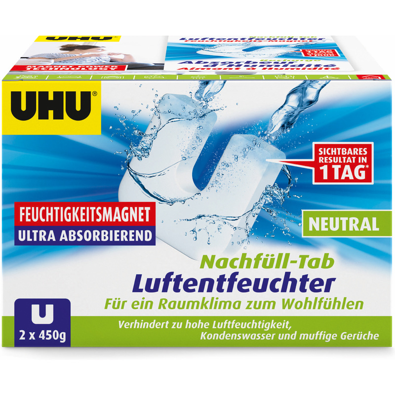 UHU Recharge pour absorbeur d'humidité - 450 g