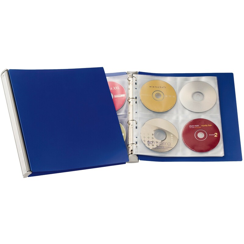 DURABLE Album CD/DVD 96, classeur à anneaux, PP, noir/argent 5277-01 bei   günstig kaufen