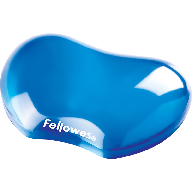 Fellowes Repose-poignet pour souris Crystal Gel, bleu 91177-72 bei