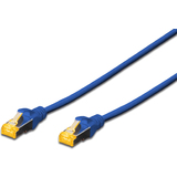 DIGITUS Cble de brassage Cat.6A, S/FTP, 1,0 m, bleu