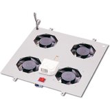 DIGITUS Unit de ventilation de toit,4 ventilateurs,gris clr