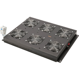 DIGITUS unit de ventilation, 6 ventilateurs,(RAL9005), noir